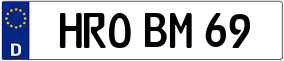 Trailer License Plate